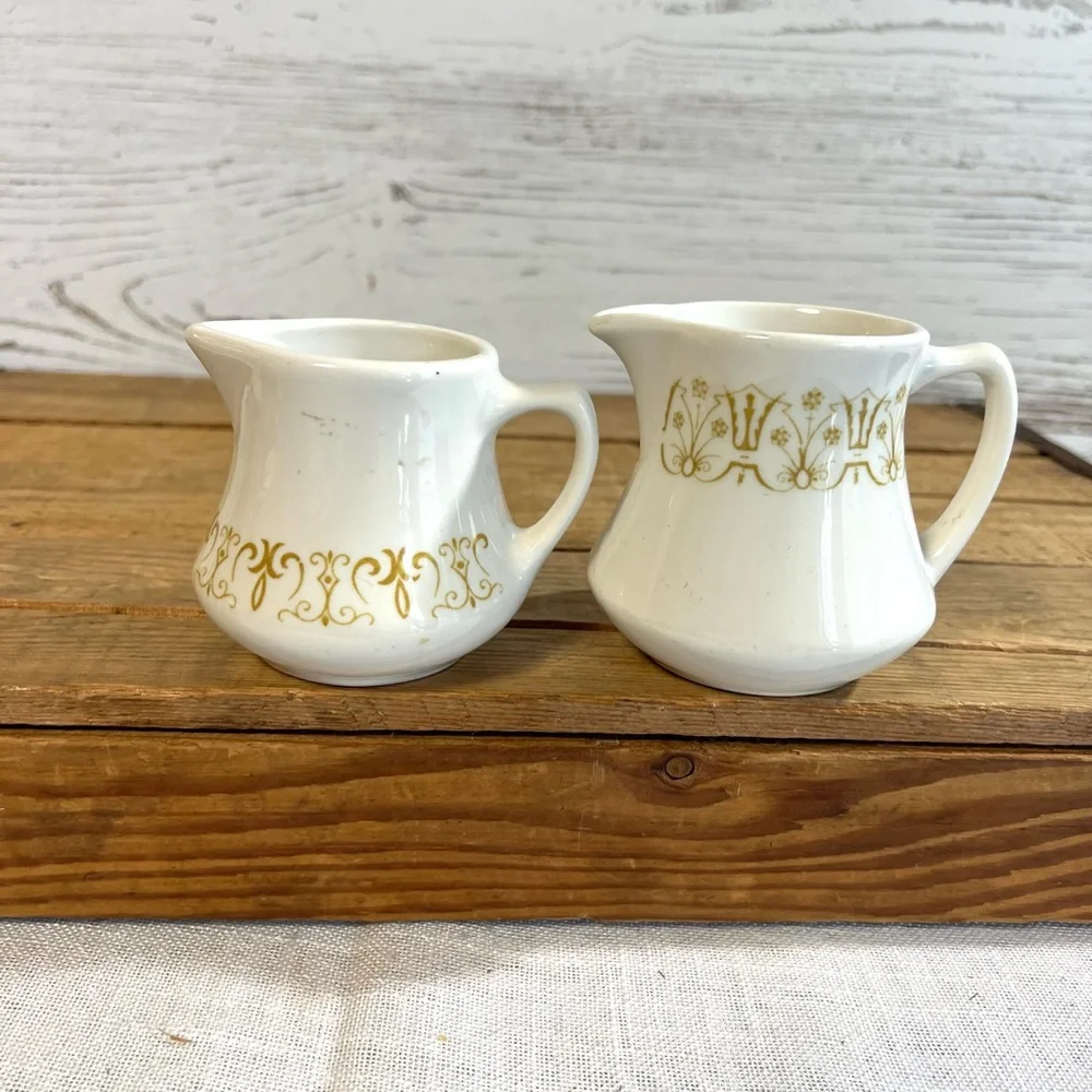 Vintage creamer homer laughlin Syracuse china retro restaurant ware decor
